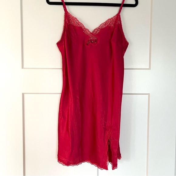 Victorias Secret Red Slip Dress - Picture 1 of 5